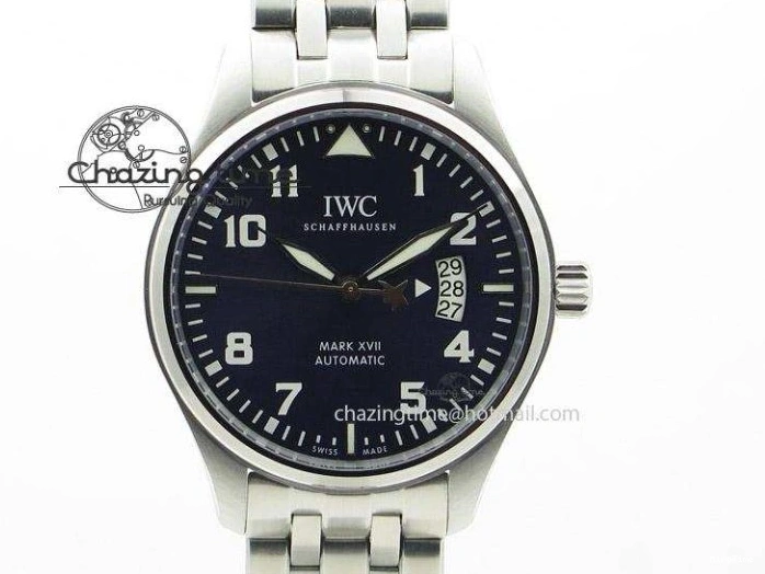 MIROTIME 0503 UrbanStyle Mark XVIII IW327012 SS M+F 1:1 Best Edition White Dial on Black Leather Strap A 7054